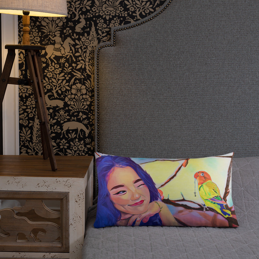 Flirting with Joy Premium Pillow