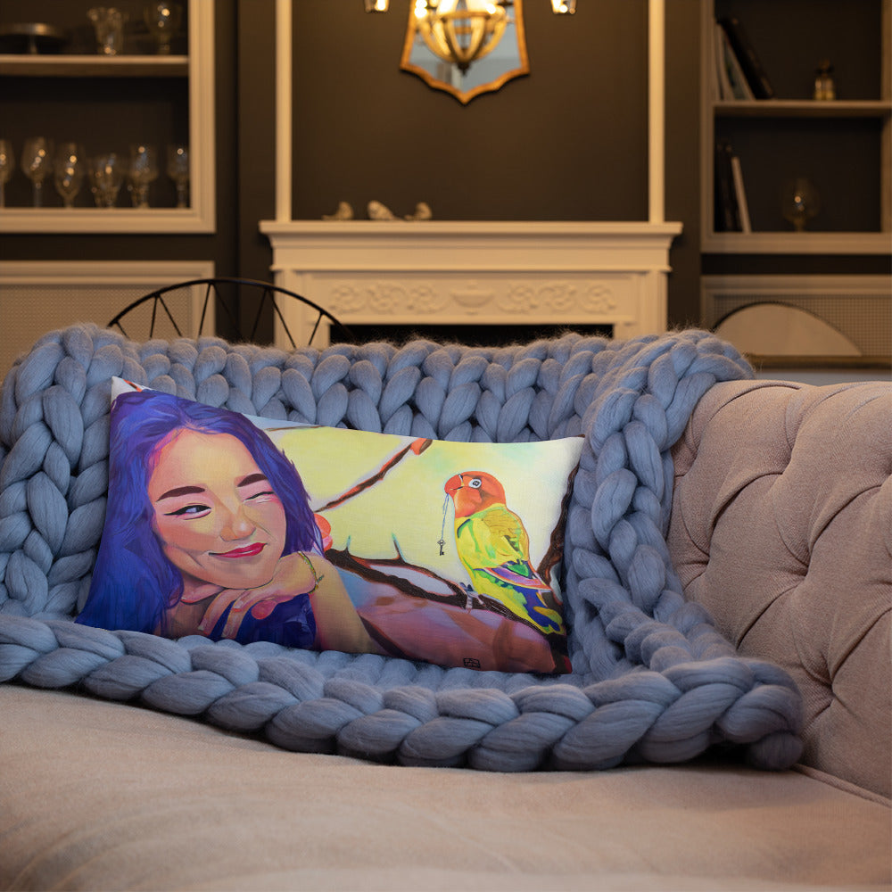 Flirting with Joy Premium Pillow