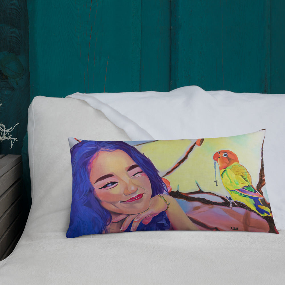 Flirting with Joy Premium Pillow