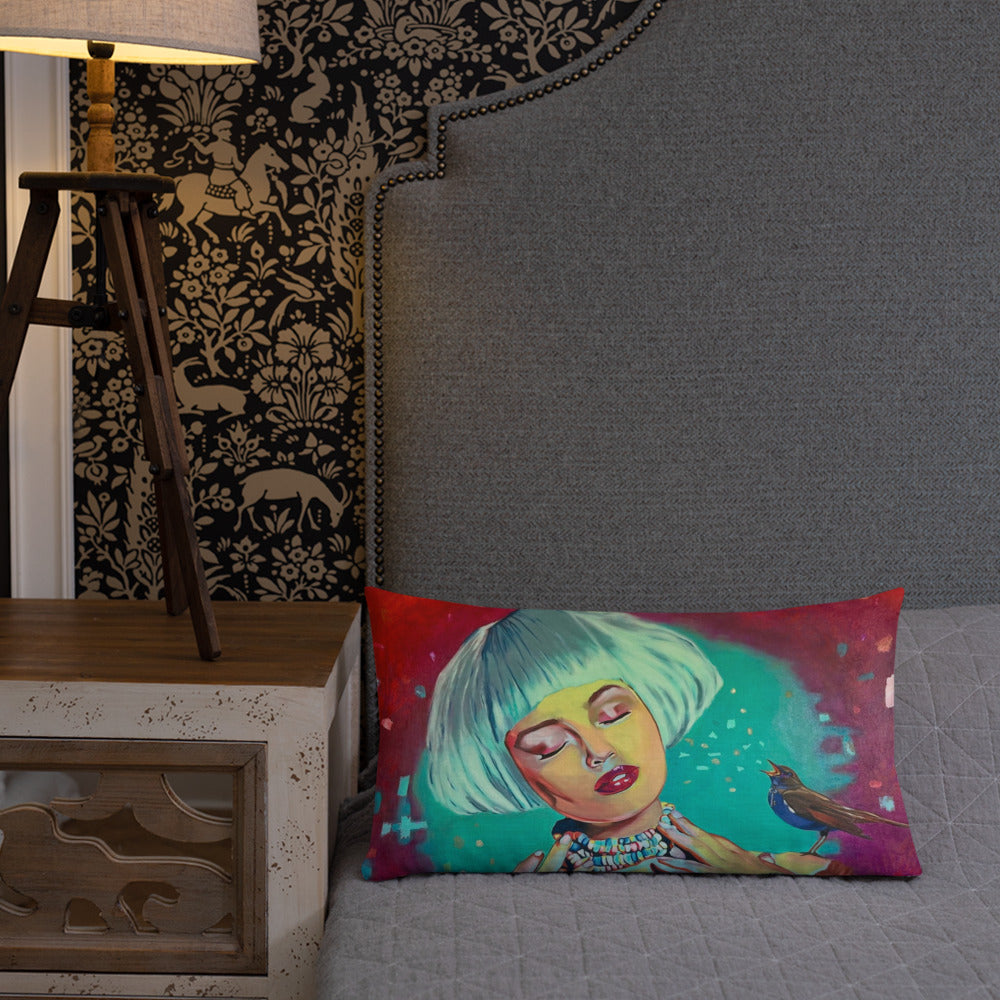 Time Traveler Premium Pillow 20"x12"
