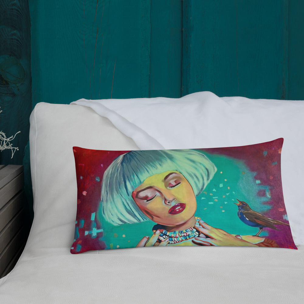 Time Traveler Premium Pillow 20"x12"