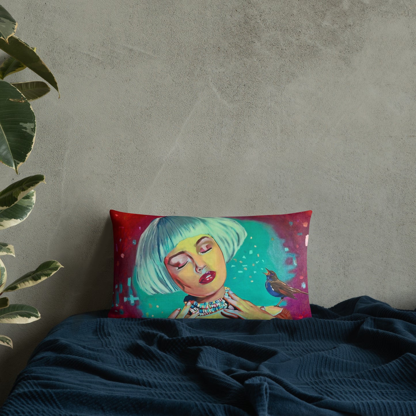 Time Traveler Premium Pillow 20"x12"