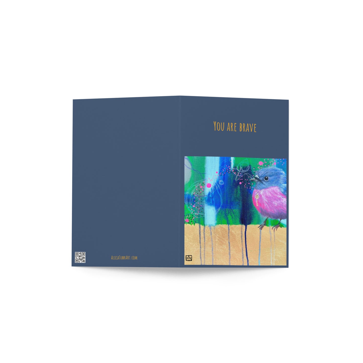 You are Brave Greeting card