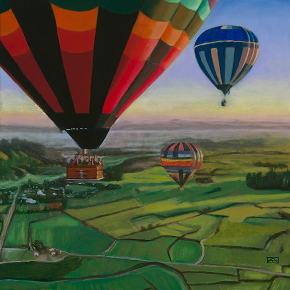 "Above it All" hot air balloon series